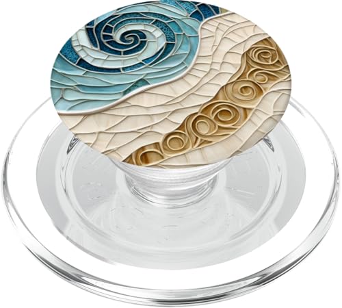 Strand Ozean Thema Abstrakter Sand und Meeresleben PopSockets PopGrip für MagSafe Strand Ozean Thema Abstrakter Sand und Meeresleben PopSockets PopGrip für MagSafe von SAVARLO