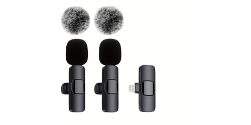 SAVAZ® Kabelloses Ansteckmikrofon – USB-C oder Lightning – 1 oder 2 Mikrofone – Plug & Play für iPhone, Android, Youtube, TikTok und Interviews von SAVAZ
