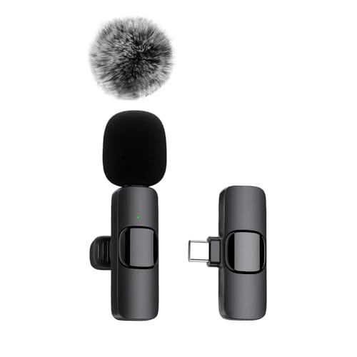 SAVAZ® Kabelloses Ansteckmikrofon – USB-C oder Lightning – 1 oder 2 Mikrofone – Plug & Play für iPhone, Android, Youtube, TikTok und Interviews von SAVAZ