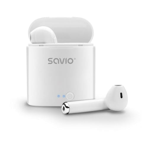 SAVIO Auriculares Inalambrikos Bluetooth TWS-01, Blancos von SAVIO