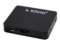 SAVIO CL-93 - Video-/Audiosplitter - 2 x HDMI - Tischgerät von SAVIO