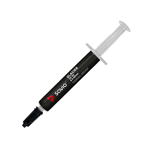 SAVIO Wärmeleitpaste CPU 4g “TG-02” - Leicht Anwendbar Thermal Paste - 8.5 W/mK - zum Kühlkörper Verbindung Kühle und Stummschaltung für alle CPU, GPU Kühler von SAVIO