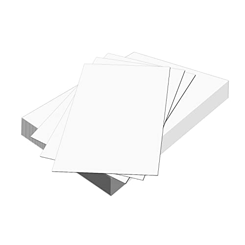 20 Blatt Weißer Karton A4 (210x297mm), Weißer Dicker Papier Karton A4 250g/m² Kartonpapier Schweres Weißes Bastelpapier für Kunst und Bastelarbeiten Visitenkarten Einladungen von SAVITA