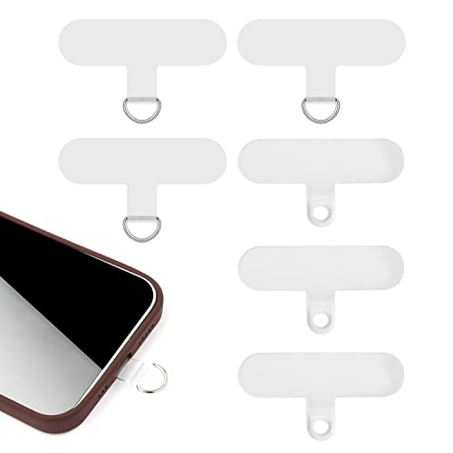 6 Stück Handy Lanyard Pads, Telefon Halteband Transparentes Crossbody Telefonband Strapazierfähiges Multifunktionales Telefon Lanyard Patch Pad für die meisten Smartphones (2 Stile) von SAVITA