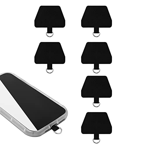 6 Stück Handy Tether Table, Handy Lanyard Patch Multifunktional Handy Lanyard Pads für die Meisten Smartphones Verhindert Herunterfallen (Trapez) von SAVITA