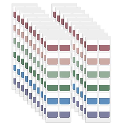 SAVITA 240 Stück Beschreibbar Index Tabs, Selbstklebend Page Marker Wiederverwendbar Seitenmarkierungen zum Lesen von Indexen Aktenordnern Büchernotizen (Gemischte Farben) von SAVITA