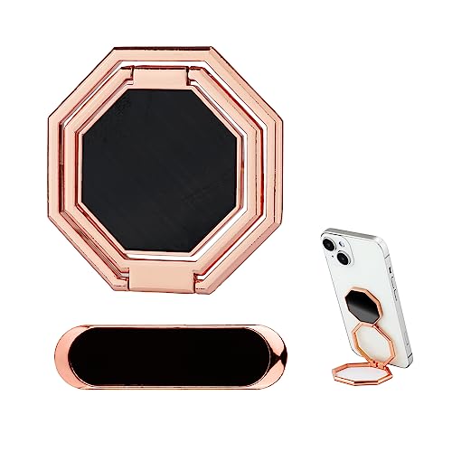SAVITA 2St, Handy Ringhalter Ständer & Auto Magnethalterung, Faltbar um 360° Drehbar Telefonständer Handy Ständer Faltbar Handy Rückengreifer Autotelefonhalter für Handy, magnetische Autohalterung von SAVITA