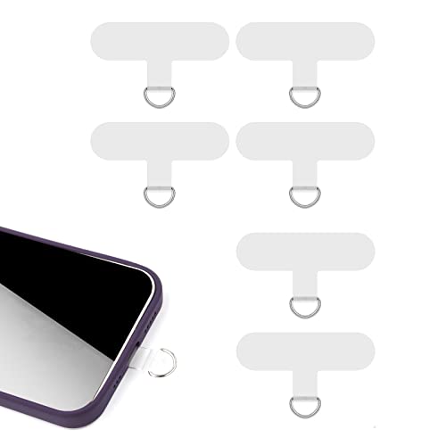 SAVITA 6 Stück Handy Lanyard Pads, Transparent Crossbody Universale Handykette Telefon Patch Strapazierfähig Multifunktional Handy Lanyard Patch für iPhone die Meisten Smartphones, Ohne Klebstoff SAVITA 6 Stück Handy Lanyard Pads, Transparent Crossbody Universale Handykette Telefon Patch Strapazierfähig Multifunktional Handy Lanyard Patch für iPhone die Meisten Smartphones, Ohne Klebstoff von SAVITA