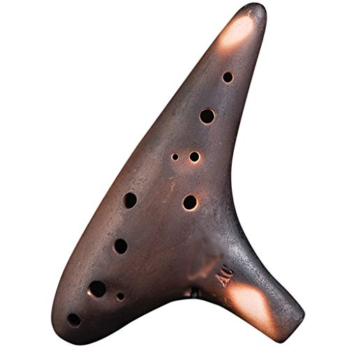 Töpferflöte, 12-Loch Alto C Clay Ocarina, Stofftasche + Schlüsselband + Unterrichtsmaterialien Töpferflöte, 12-Loch Alto C Clay Ocarina, Stofftasche + Schlüsselband + Unterrichtsmaterialien von SBJKLYRN