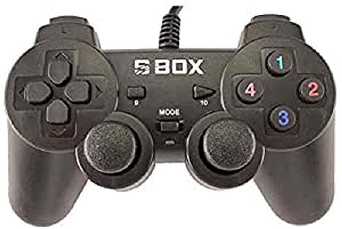 Controller Sbox USB für PC und Playstation 3 in 1 Schwarz von SBOX