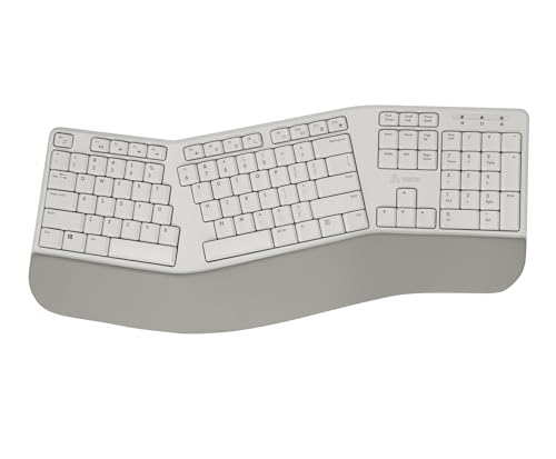 SBOX 503063 Ergonomische Tastatur, kabellos, 2,4 GHz, WK-905, Beige von SBOX