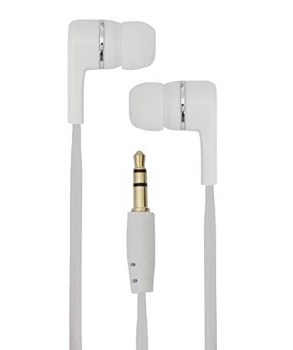 SBOX EP-003W Kopfhörer mit Kabel und Freisprecheinrichtung, 3,5 mm Klinke, 116 dB; Weiß von SBOX