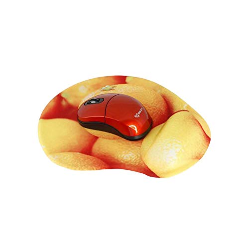 SboX WM-206O Kabellose Maus, tragbar, mit Mauspad, 3 Tasten, 2,4 GHz, kabellos, 1000 DPI, Orange von SBOX