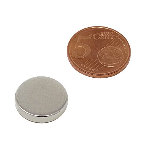 SBS® Neodym Magente | Ø 12 x 2 mm | 20 Stück | Supermagnete mit extremer Haftkraft | Scheibenmagnet | Magnetscheibe von SBS