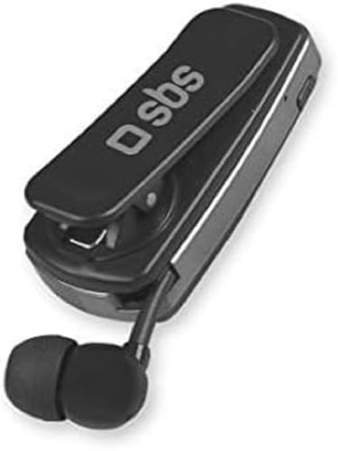 SBS Bluetooth Kopfhörer aufwickelbar - Bluetooth Kopfhörer mit 7 Stunden Laufzeit, Multipoint-Technologie & Mikrofon - Funkkopfhörer in schwarz für Apple iPhone Handy von SBS