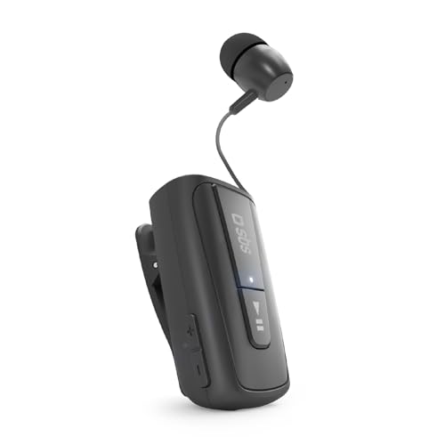 SBS Bluetooth Kopfhörer aufwickelbar - Bluetooth Kopfhörer mit 7 Stunden Laufzeit, Multipoint-Technologie & Mikrofon - Funkkopfhörer in schwarz für Apple iPhone Handy von SBS