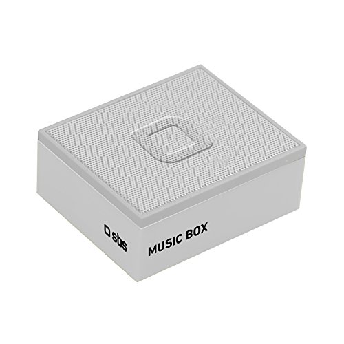 SBS Bluetooth-Lautsprecher, 3 W, Micro-USB-Anschluss zum Aufladen und AUX-Eingang, BT 4.2, Weiß von SBS