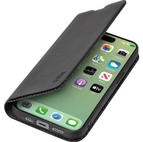 SBS Book Wallet - Handyhülle für Apple iPhone 15 Hülle Klapphülle - Schwarz von SBS