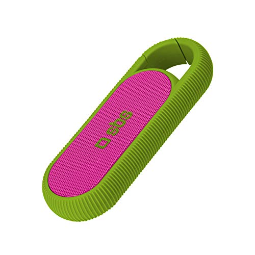 SBS Kompakter kabelloser Lautsprecher 2W 300mAh Akku und Gürtelclip inklusive USB-Ladekabel grün von SBS