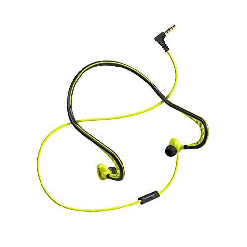 SBS Running Headset mit 3,5 Klinke, integriertem Mikrofon und Antworttaste, für Android-Smartphones und Mp3, gelb von SBS