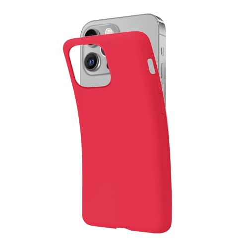 SBS Schutzhülle für iPhone 13 Pro Rot Scarlet Pantone 1935C Hülle Weich Flexibel Kratzfest Dünn Bequem in der Tasche Hülle Kompatibel mit Wireless Charging von SBS