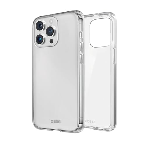 SBS Skinny - Handyhülle für Apple iPhone 15 Pro Hülle Flexibles TPU Backcover - Transparent von SBS