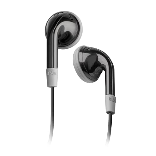 SBS Studio Mix 20 In-Ear-Kopfhörer mit 3,5-mm-Universalklinkenkabel, 1 m langes Kabel, Taste zum Annehmen/Beenden von Anrufen, leicht und bequem von SBS
