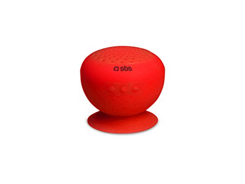 SBS TAGABLER Mono Portable Speaker 3W Rot Tragbarer Lautsprecher - Tragbare Lautsprecher (1.0 Kanäle, 1-Weg, 3 W, 280-16000 Hz, Kabellos, Mono Portable Speaker) von SBS