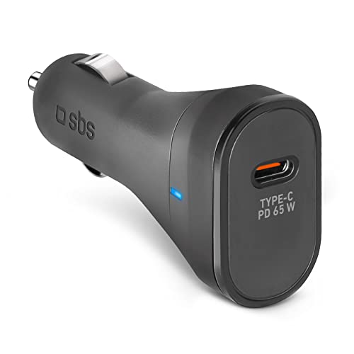 SBS iPhone, Samsung, Oppo, Xiaomi, 65W Power Delivery Autoladegerät für Mobiltelefone, kleines und leichtes USB-C Ladegerät, Smartphone in 20 Minuten geladen, Tablet in 45 Minuten SBS iPhone, Samsung, Oppo, Xiaomi, 65W Power Delivery Autoladegerät für Mobiltelefone, kleines und leichtes USB-C Ladegerät, Smartphone in 20 Minuten geladen, Tablet in 45 Minuten von SBS