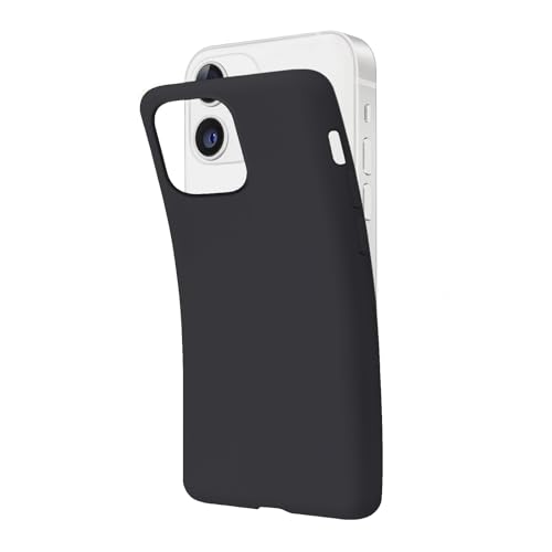 SBS iPhone 12 Mini Hülle Schwarz Panther Pantone Black C Hülle Weich Flexibel Kratzfest Dünn Bequem in der Tasche Hülle Kompatibel mit Wireless Charging von SBS