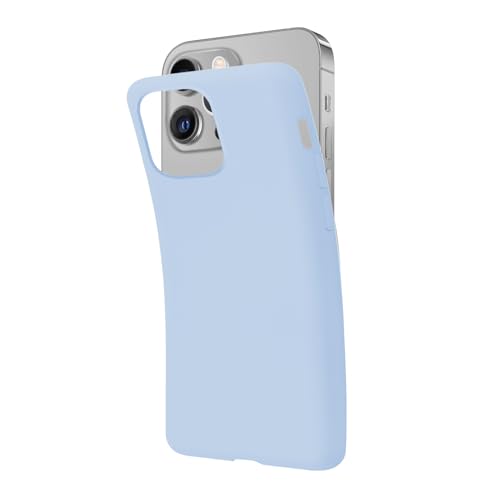 SBS iPhone 13 Pro Hülle Blau Cement Pantone 2127C Hülle Weich Flexibel Kratzfest Dünn Bequem in der Tasche Hülle Kompatibel mit Wireless Charging von SBS