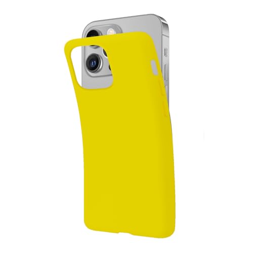 SBS iPhone 13 Pro Max Hülle Gelb Pantone 395C Hülle Weich Flexibel Kratzfest Dünn Bequem Tasche Cover Kompatibel mit Wireless Charging von SBS
