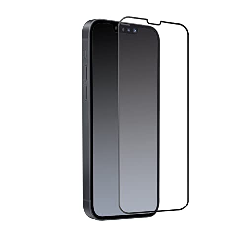 SBS iPhone 13 & iPhone 13 Pro Schutzglas - Ultraresistenter Displayschutz aus Hartglas & Schwarze Silikonränder für abgerundete Ecken - Glas Schutzglas Screen Protector von SBS
