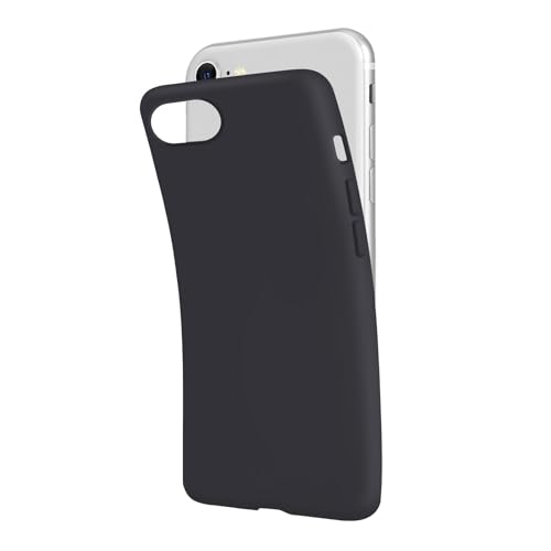 SBS iPhone SE 2022/SE 2020/8/7 Hülle Schwarz Panther Pantone Black C Hülle Weich Flexibel Kratzfest Dünn Bequem in der Tasche Hülle Kompatibel mit Wireless Charging von SBS