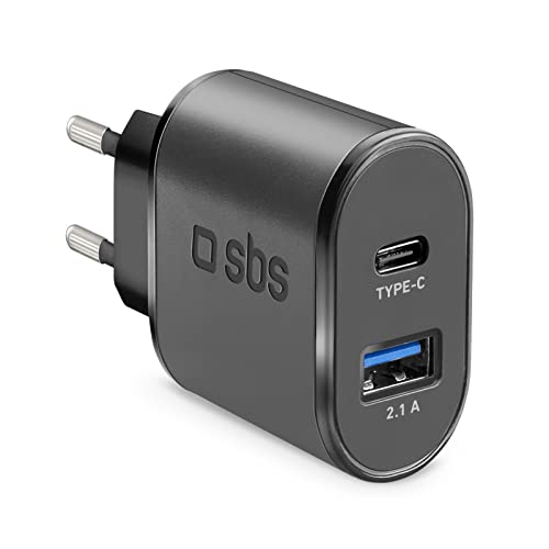 Travel Charger 1 USB 2.1 A + Typ C outp Travel Charger 1 USB 2.1 A + Typ C outp von SBS