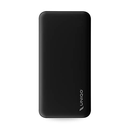 UNIQO Powerbank 20000 mAh a für Android Smartphone und iPhone 15/14/13 und älter, Schnellladung mit 2 USB-Ports, 8x Smartphone-Ladung, 4 Status-LEDs, inkl. Ladekabel von SBS