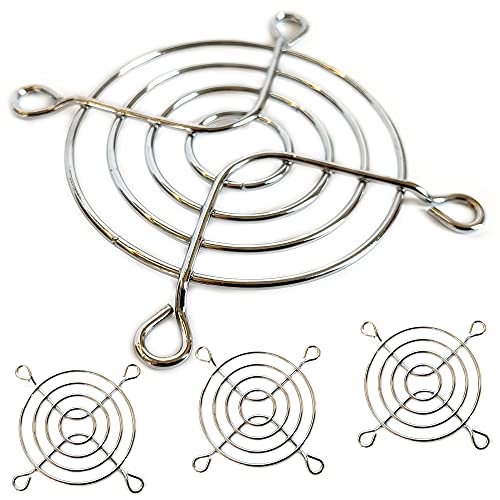 SC-HARDWARE 4X Lüftergitter für 60 x 60mm Lüfter Schutzgitter Metall Abdeckung Fingerschutz von SC-HARDWARE