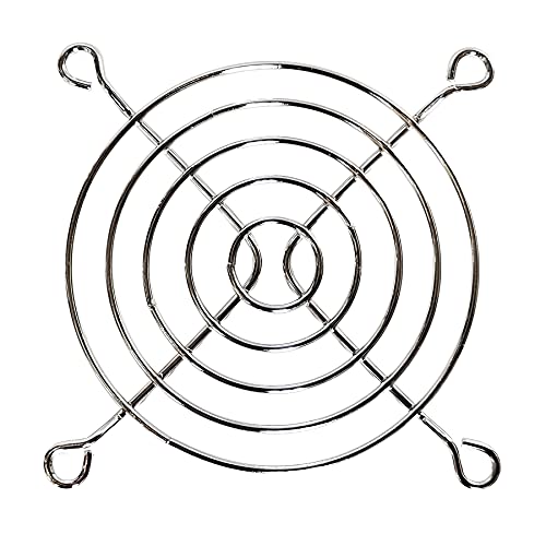 SC-HARDWARE Lüftergitter für 80 x 80mm Lüfter Schutzgitter Metall Abdeckung Fingerschutz von SC-HARDWARE