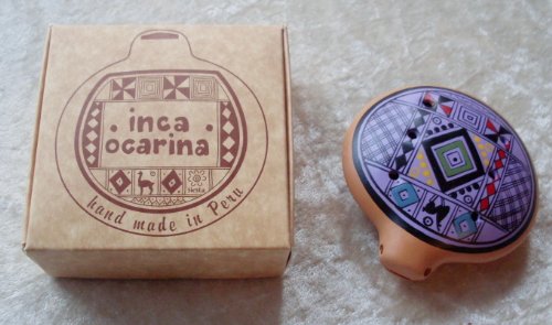 Inkaflöte Ocarina, traditionell aus Peru, Fairtrade (violett) von SC