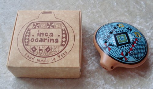 Inkaflöte Ocarina, traditionell aus Peru, Fairtrade - Türkis von SC