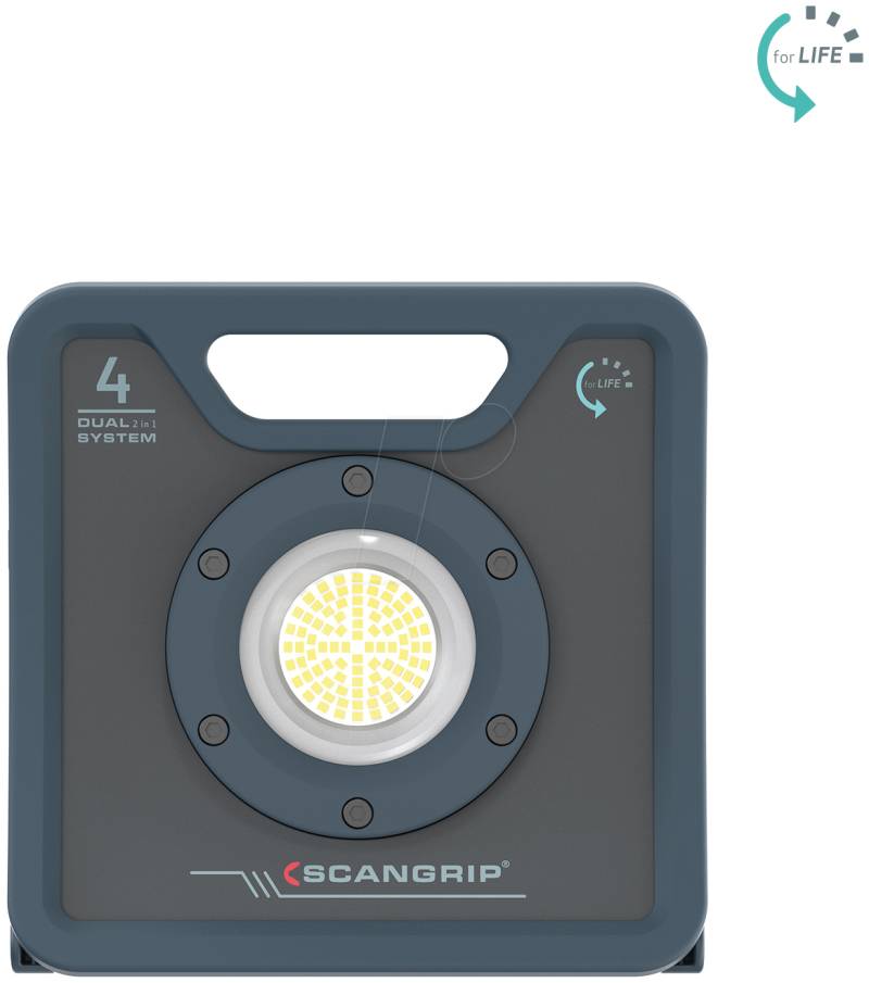 SCANGRIP 03.6204 - LED-Baustrahler NOVA 4 C+R, 4000 lm, 5700 K, IP67, Akku von SCANGRIP