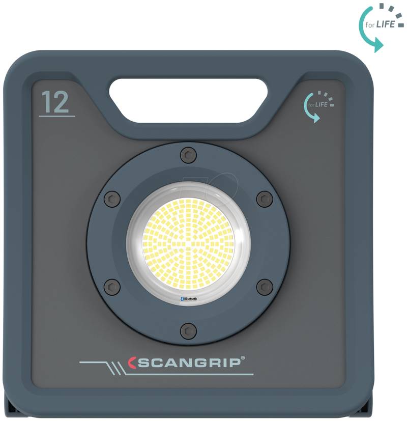 SCANGRIP 03.6206 - LED-Baustrahler NOVA 12, 12000 lm, 5700 K, IP67, Bluetooth von SCANGRIP