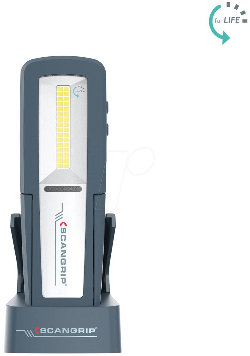 SCANGRIP 03.6208 - LED-Arbeitsleuchte UNIFORM, 500 lm, Akku, mit Ladestation von SCANGRIP