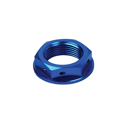 SCAR Steuerkopfmutter kompatibel mit YAMAHA YZ YZ-F YZ-X YZ-FX WR-F 125 250 450 94-23 - Blau von SCAR