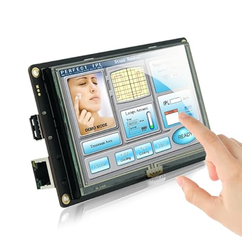 SCBRHMI 7 Zoll HMI Hochauflösende TFT LCD Bildschirm Resistiver Berührungsbildschirm Modul mit UART Port für Arduino Esp32 8266 Raspberry Pi STM32 von SCBRHMI