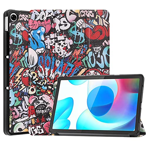 SCDMY Hülle für Realme Pad （10.4"）, Ultra PU Flip Etui Case Cover Smart Lederhülle Schutzhülle Ständer Flip Tasche Shell -Monster von SCDMY