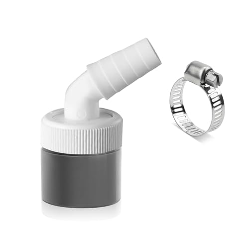 Waschmaschine Abfluss Adapter, 1 1/4 zoll Waschmaschinenanschluss Waschmaschine Anschluss Abfluss für Rohr Ø40 mm, Eingang Ø19-24 mm mit Schlauchschelle, für Geschirrspüler Trockner Gartenschläuche Waschmaschine Abfluss Adapter, 1 1/4 zoll Waschmaschinenanschluss Waschmaschine Anschluss Abfluss für Rohr Ø40 mm, Eingang Ø19-24 mm mit Schlauchschelle, für Geschirrspüler Trockner Gartenschläuche von SCDZY
