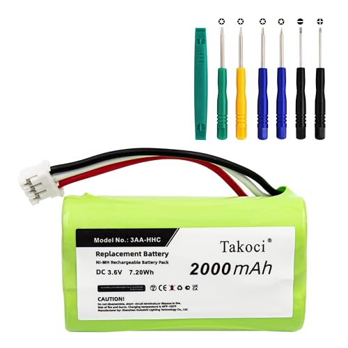 SCESMIA 3AA-HHC Ersatzakku für Life on Record A28 Life on Record A28 Trek Flex 3,6 V 2000 mAh von SCESMIA