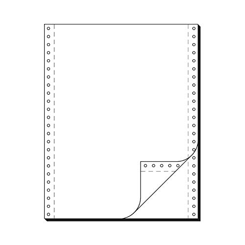 SCHÄFER SHOP Computer Endlospapier DIN A4, 2-fach blanko, weiße Kopie, selbstdurchschreibend, Längsperforation, beidseitiger Führungslochrand - 1000 Blatt von SCHÄFER SHOP