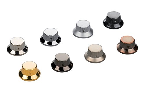 SCHALLER STRAT KNOB - CHROME - INSIDE 6.0mm Poti-Knopf für E-Gitarren - 3 Stück 15010200 von SCHALLER